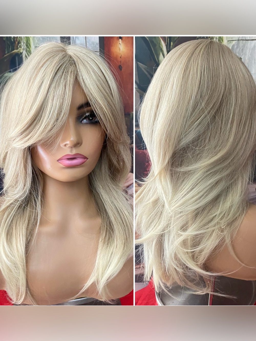NEW! Sandy beige to light Blonde Wig